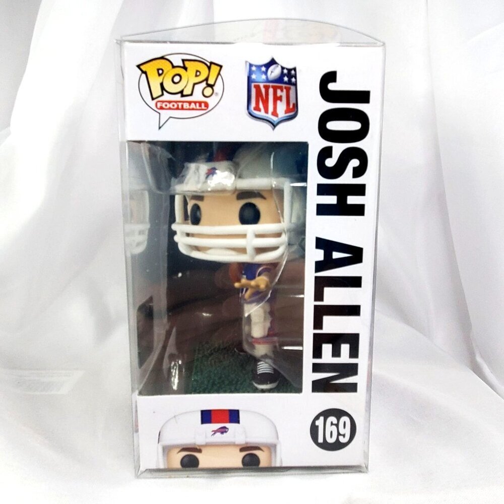 Funko Pop! Josh Allen 169 Buffalo Bills Blue Jersey w/Pop Protector - Picture 3 of 10